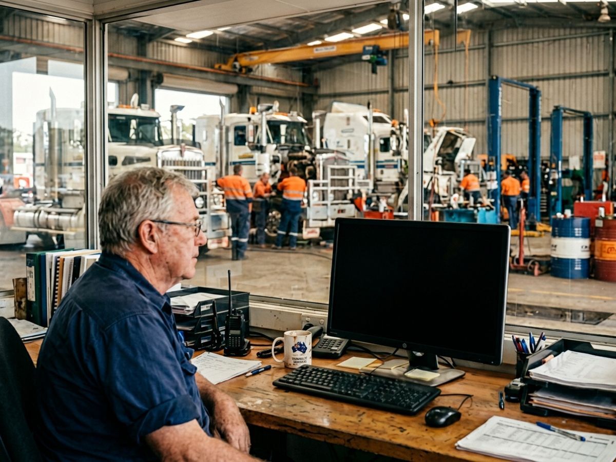 Fleet manager reviewing per-asset cost and utilisation dashboards